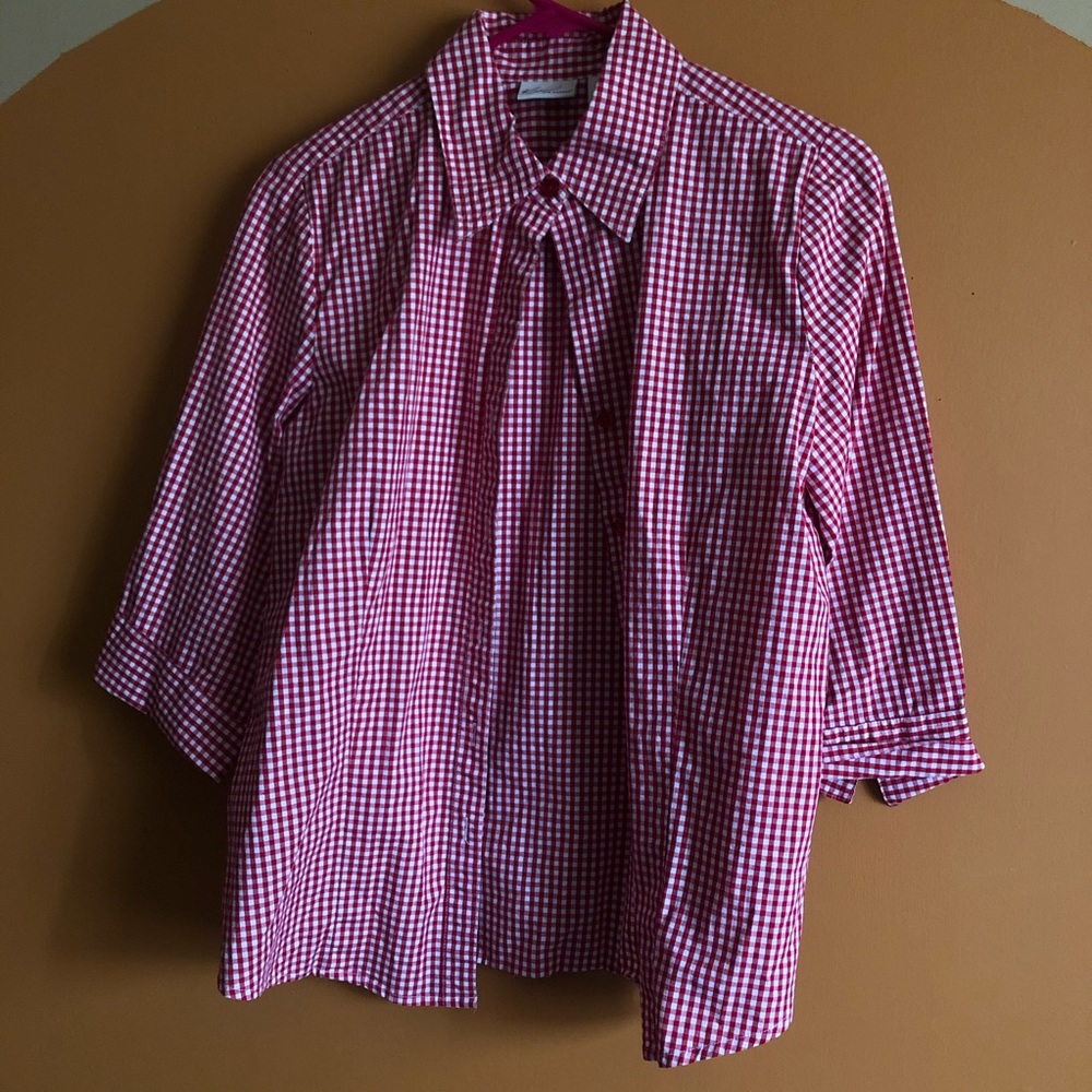 Plaid button down